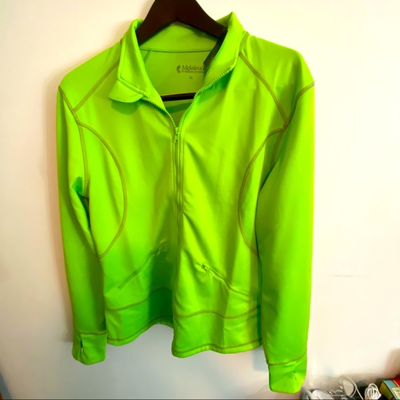 Melaleuca gorgeous lime green reflective jacket. Clean - Picture 1 of 6